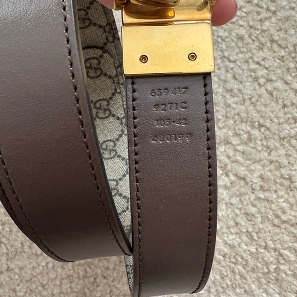 GUC authentic Gucci Marmont reversible belt brown size 105 - Picture 2 of 6